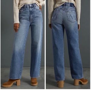 MOTHER High Waist Tunnel Vision Sneak Jeans in Take Me Higher